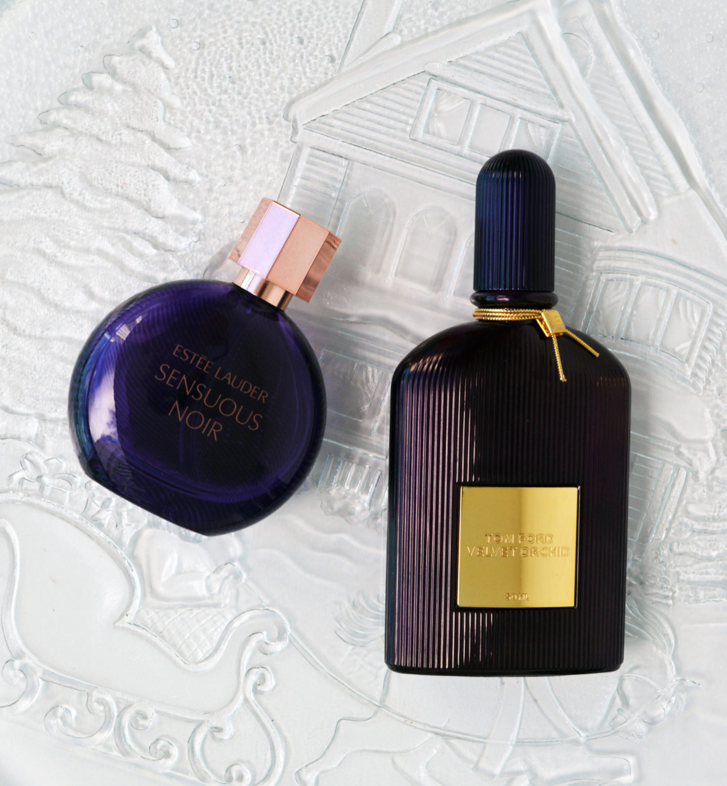 Tom Ford Velvet Orchid and Estee Lauder Sensuous Noir Perfume 