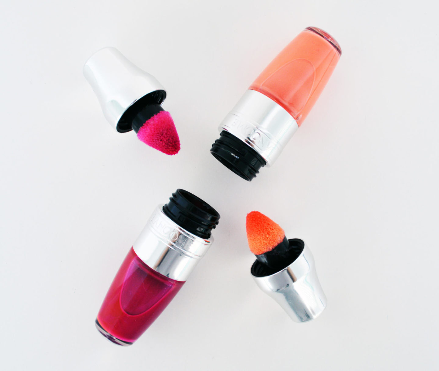 Lancôme Juicy Shakers Berry in Love and Freedom of Peach 