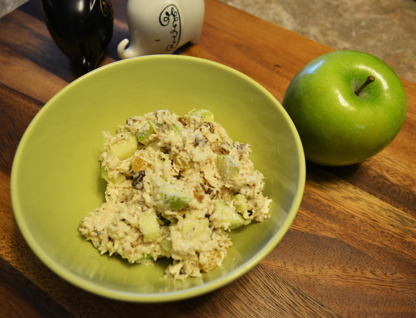 Chicken Salad with Granny Smith Apples, Golden Raisins & Walnuts