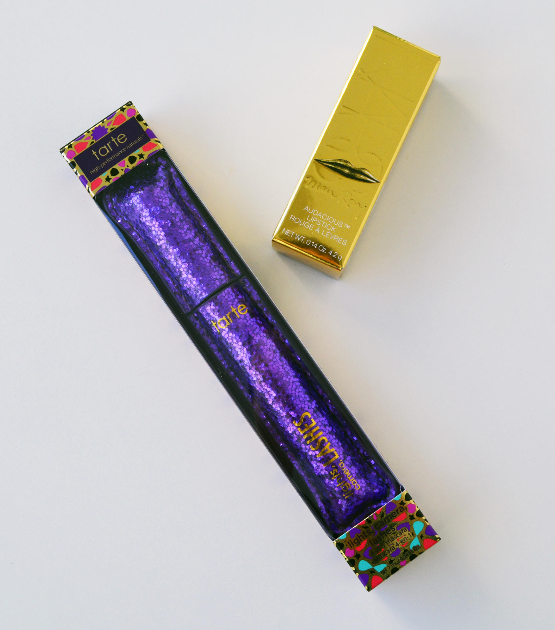 Audacious Lipstick Holiday Kiss Collection in Anita, Tarte Mascara