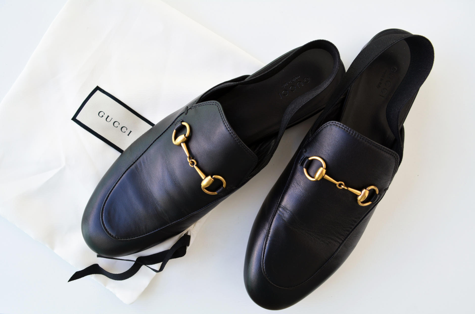 Gucci Leather Horsebit Slingback Loafer