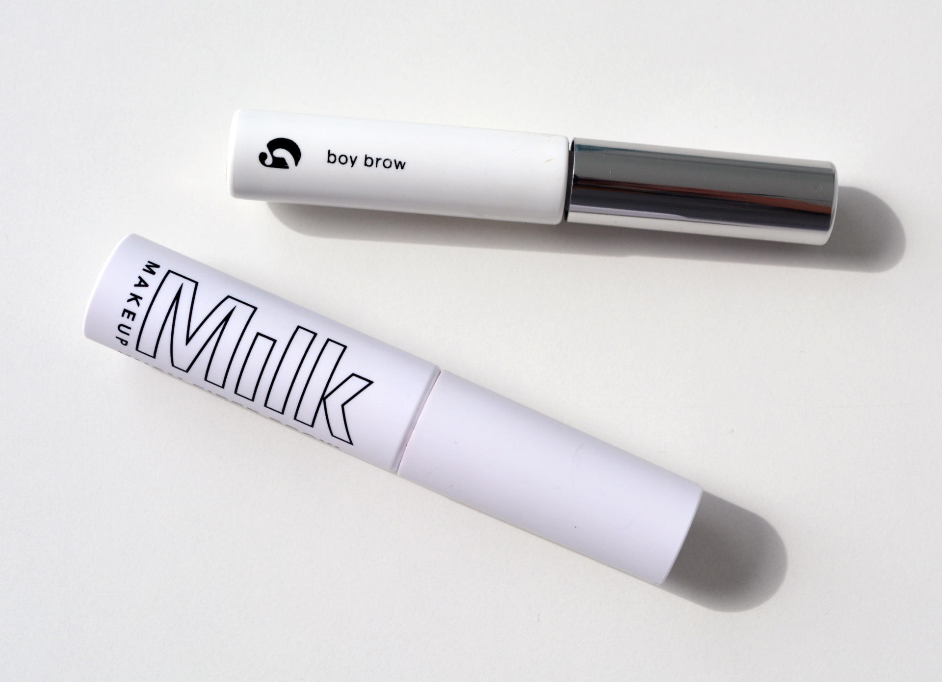 Milk Makeup Kush Fiber Brow Gel, Glossier Boy Brow