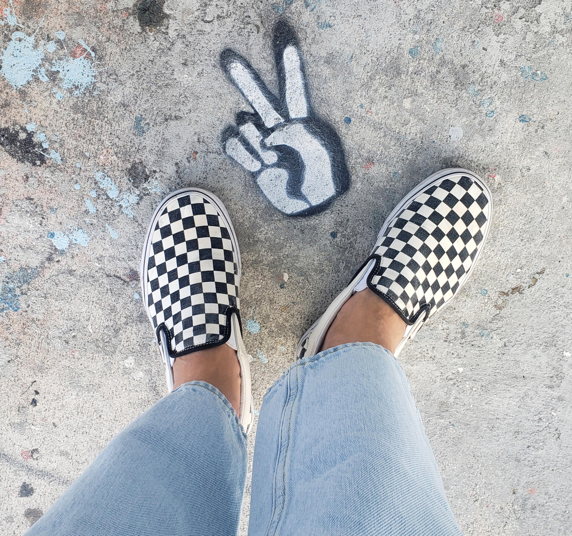 VANS Checkerboard Slip-Ons 