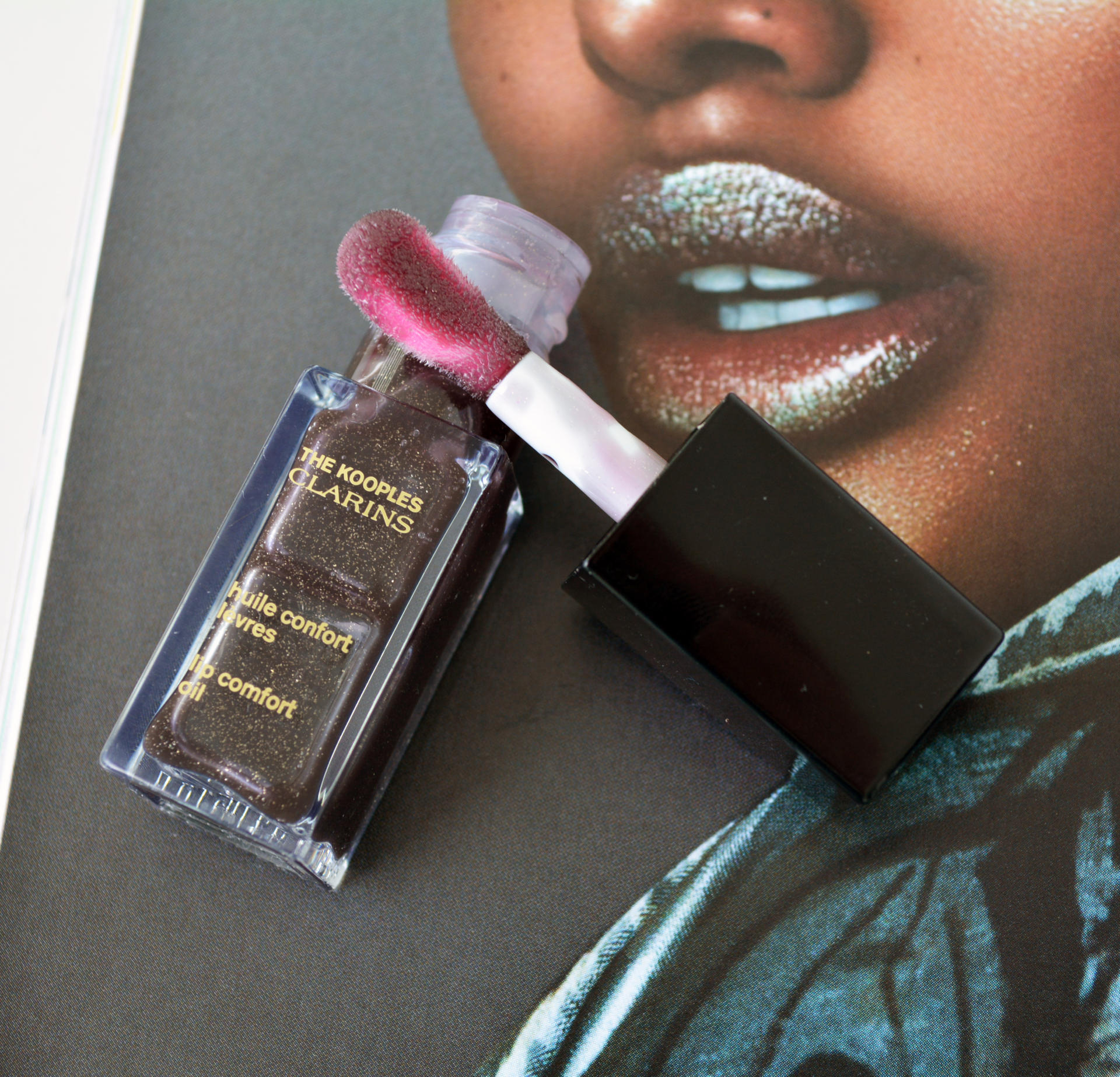 Clarins x The Kooples Lip Comfort Oil in Dark Stone 